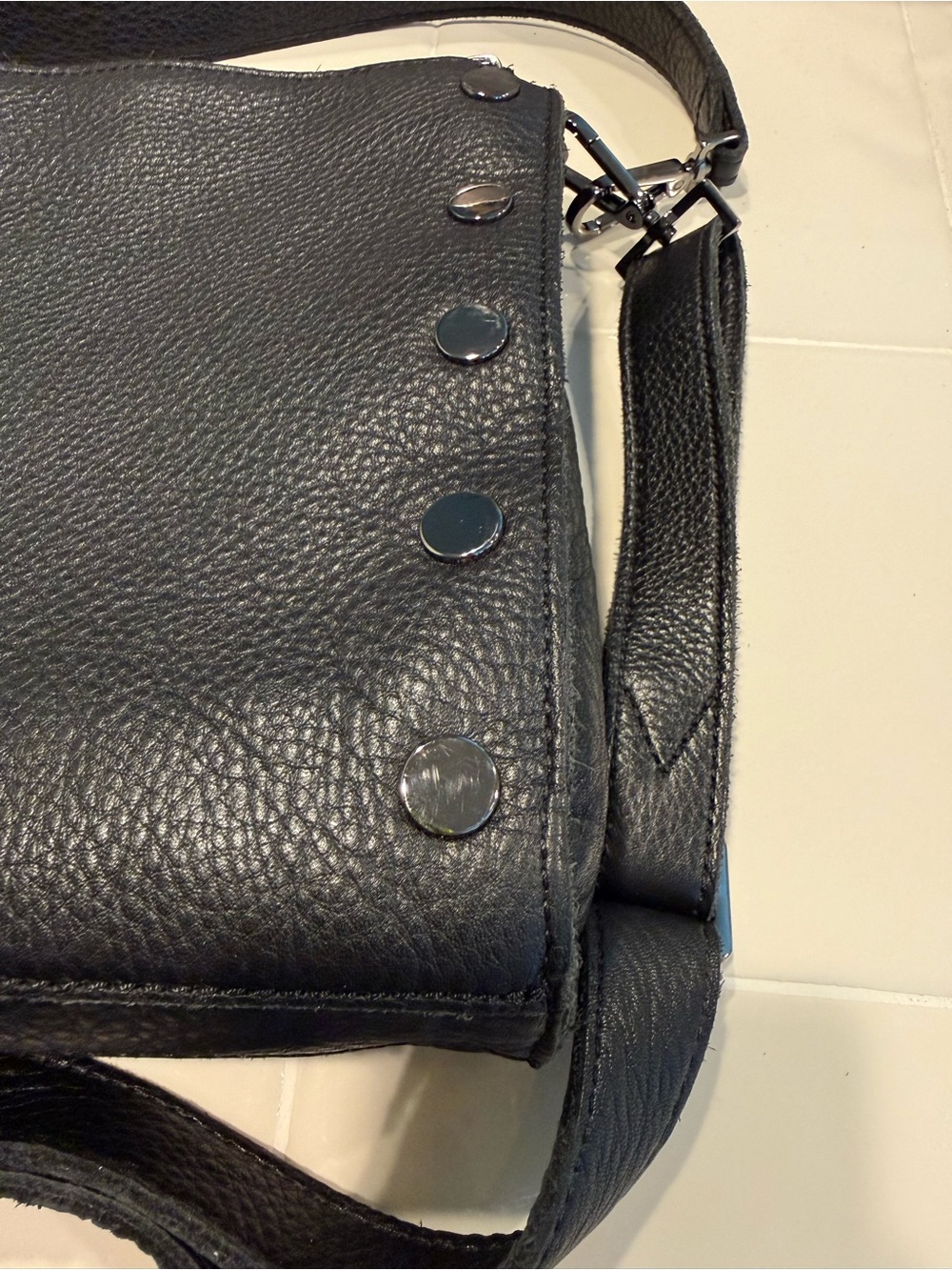 Hammitt Montana Clutch Leather Crossbody Gunmetal Hardware - Picture 13 of 15